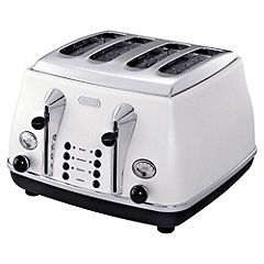 DeLonghi Icona 4 Slice Toaster White