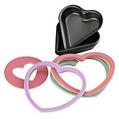 Sainsbury's Kids Heart Bakeware And Cutters Set of 4