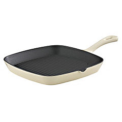 Cook's Collection Cast Iron Griddle Pan Cream