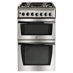 Indesit KD3G21SXIR Gas Cooker Stainless Steel