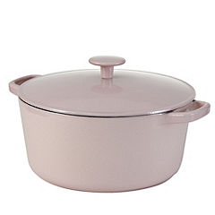 Cook's Collection Breakthrough Breast Cancer Pink 5L Cast Iron Casserole Dish