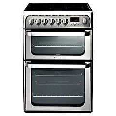 Hotpoint HUE62X 60cm Stainless Steel Electric Cooker