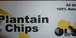 Oluolu Ripe Plantain Chips Box 24 x 60g